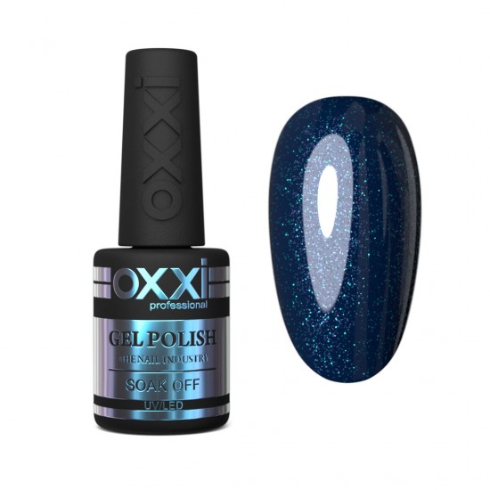Gel polish OXXI 10 ml 063 gel (very dark turquoise with microblase)