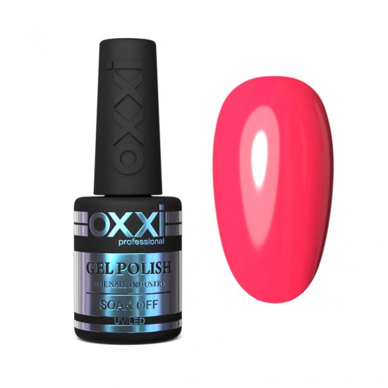 Gel polish OXXI 10 ml 113 gel (bright red-pink, neon)