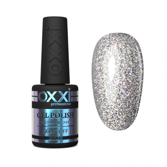 Gel polish OXXI 10 ml 115 gel (saturated holographic sequins)