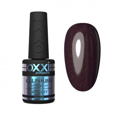 Gel polish OXXI 10 ml 144 (very dark brown with microblase)