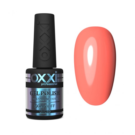 Gel polish OXXI 10 ml 185 (bright orange, neon)