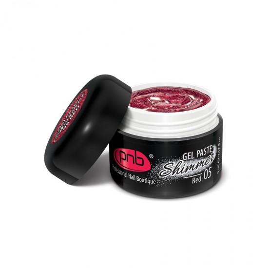 LED Shimmer Gel Paste 05 Red 5 ml