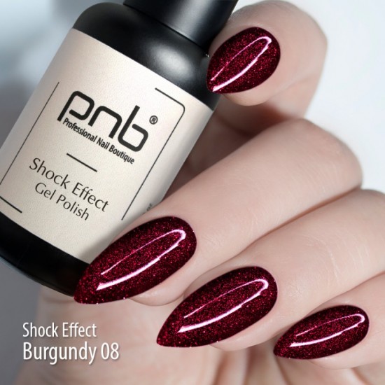 Gel Polish SHOCK EFFECT 08 Burgundy PNB 8 ml