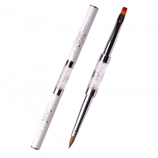 Brush Komilfo Double Acrylic 4 (Kolinsky)/Gel flat 4 (Nylon)