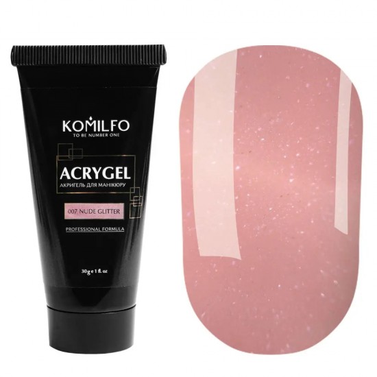 Komilfo Acryl Gel 007 Nude Glitter 30 gr