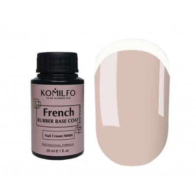 KOMILFO FRENCH RUBBER BASE 006 NAIL CREAM 30 ml