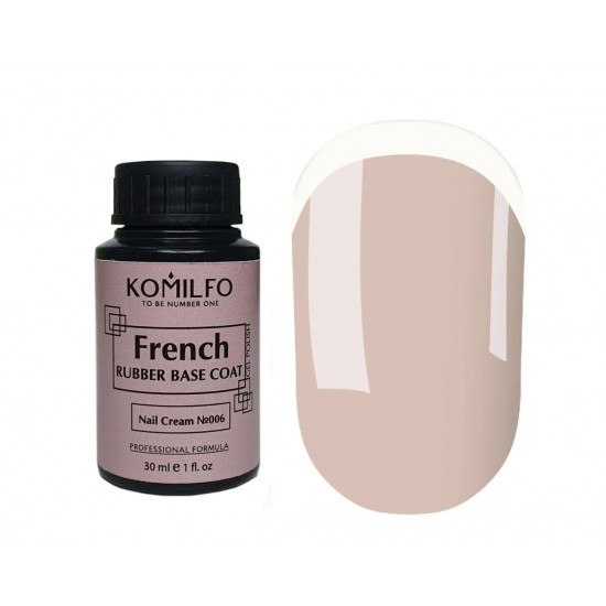 KOMILFO FRENCH RUBBER BASE 006 NAIL CREAM 30 ml