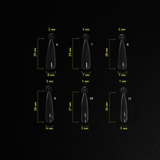 Komilfo Acry Gel Top Nail Forms Almond 120 pcs