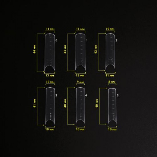 Komilfo Acry Gel Top Nail Forms Arch 120 pcs