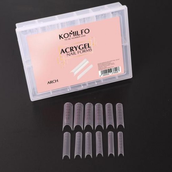 Komilfo Acry Gel Top Nail Forms Arch 120 pcs