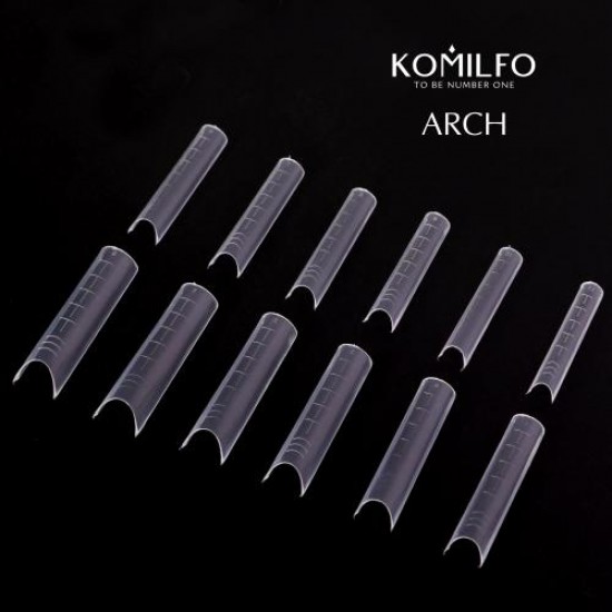 Komilfo Acry Gel Top Nail Forms Arch 120 pcs