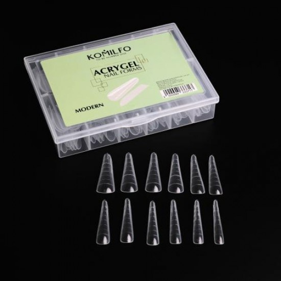 Komilfo Acry Gel Top Nail Forms Modern 120 pcs