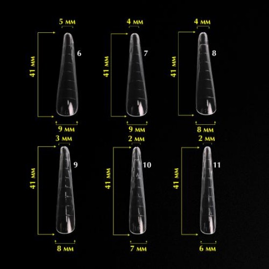 Komilfo Acry Gel Top Nail Forms Modern 120 pcs