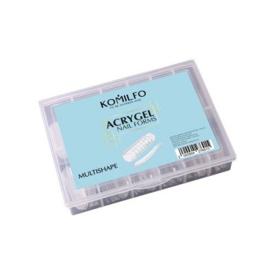 Komilfo Acry Gel Top Nail Forms Multishape 120 pcs
