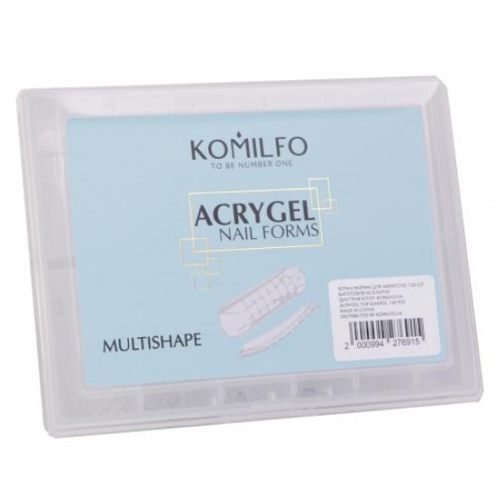 Komilfo Acry Gel Top Nail Forms Multishape 120 pcs
