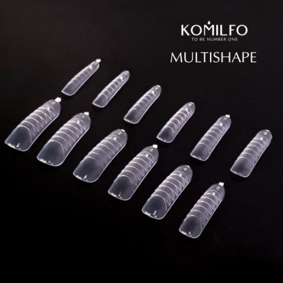 Komilfo Acry Gel Top Nail Forms Multishape 120 pcs