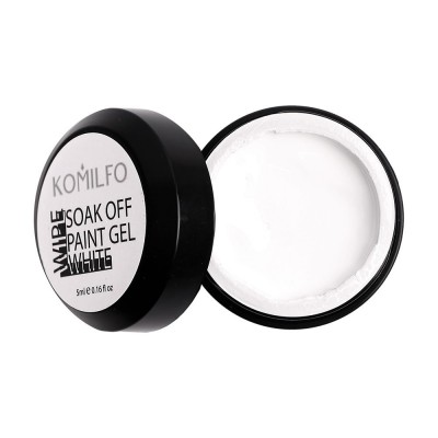 Komilfo White gel paint Wipe 5 ml