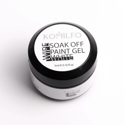 Komilfo White gel paint Wipe 5 ml