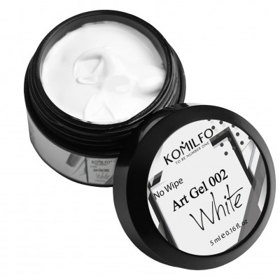 Komilfo No Wipe Art Gel White 002 5 ml