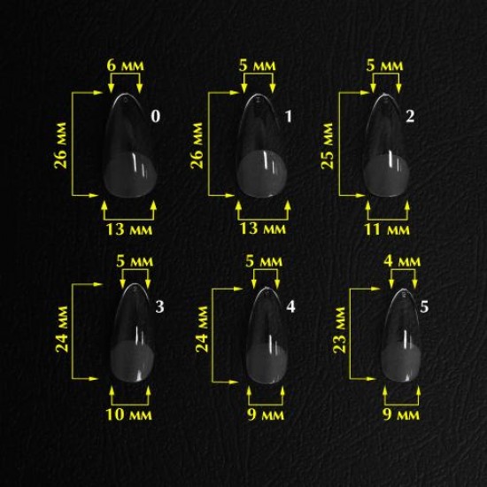 Komilfo SoFast Nail Forms Almond 240 pcs
