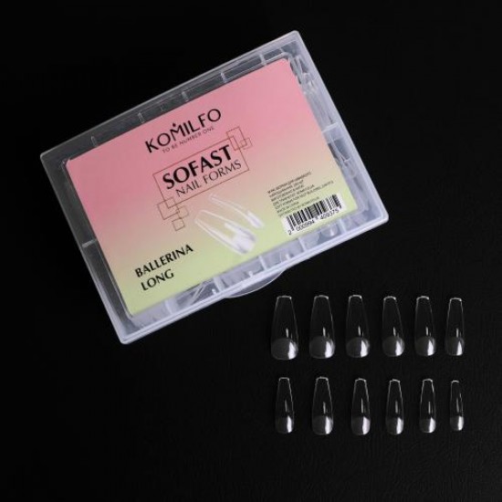 Komilfo SoFast Nail Forms Ballerina Long 240 pcs
