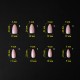 Komilfo SoFast Nail Forms Nude Almond 300 pcs