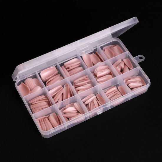 Komilfo SoFast Nail Forms Nude Soft Square Medium 300 pcs