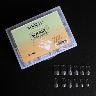 Komilfo SoFast Nail Forms Square 240 pcs